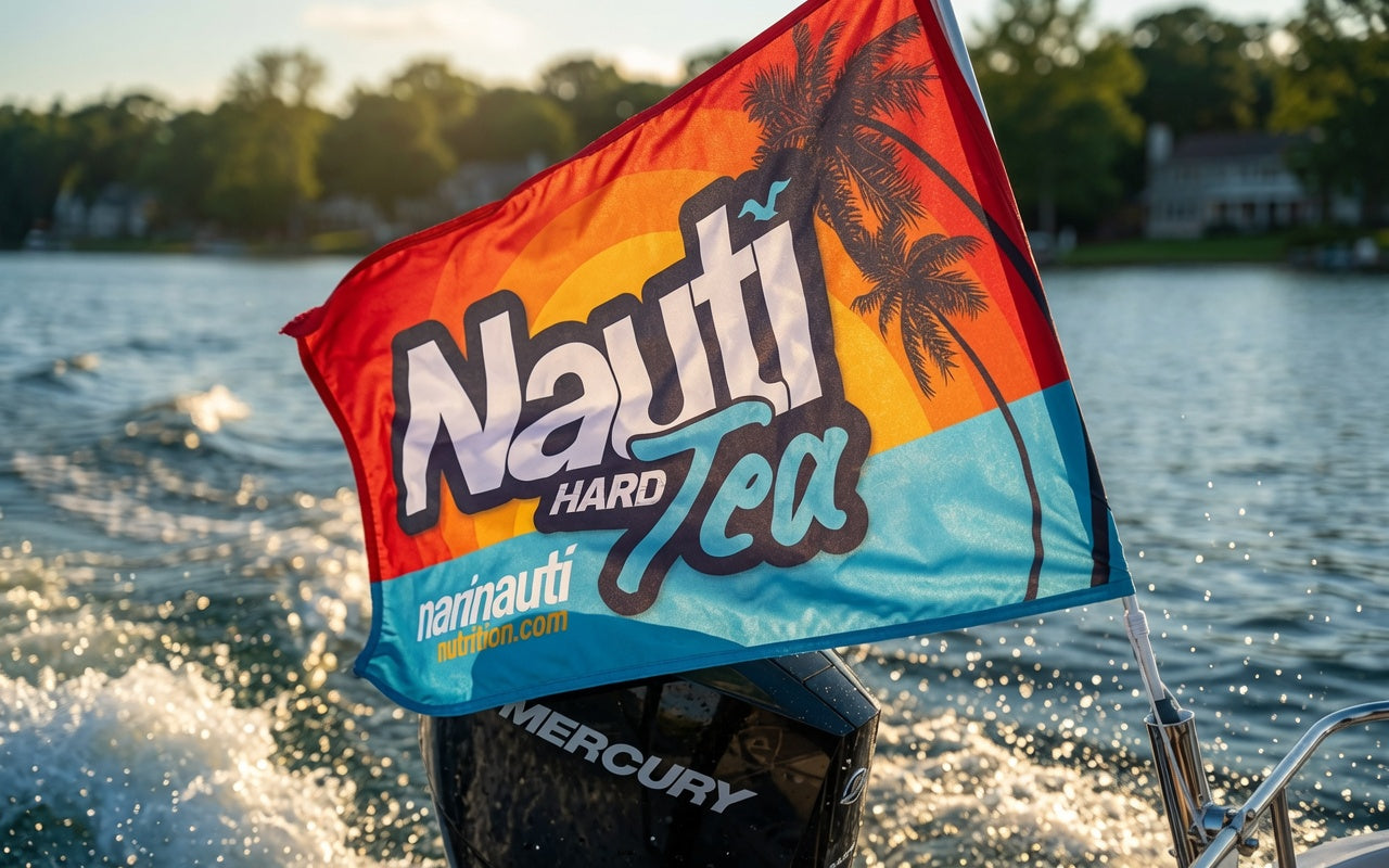 Nauti Tea© Outdoor Flag – Premium Outdoor Boat Nautical Flag