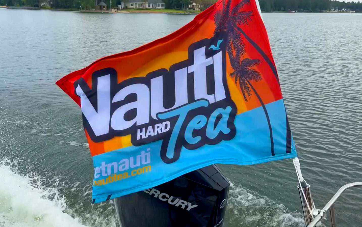 Nauti Tea© Outdoor Flag – Premium Outdoor Boat Nautical Flag