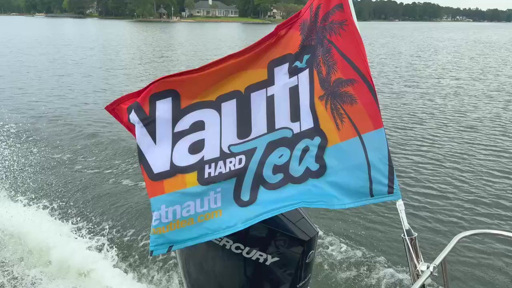 Nauti Tea© Outdoor Flag – Premium Outdoor Boat Nautical Flag